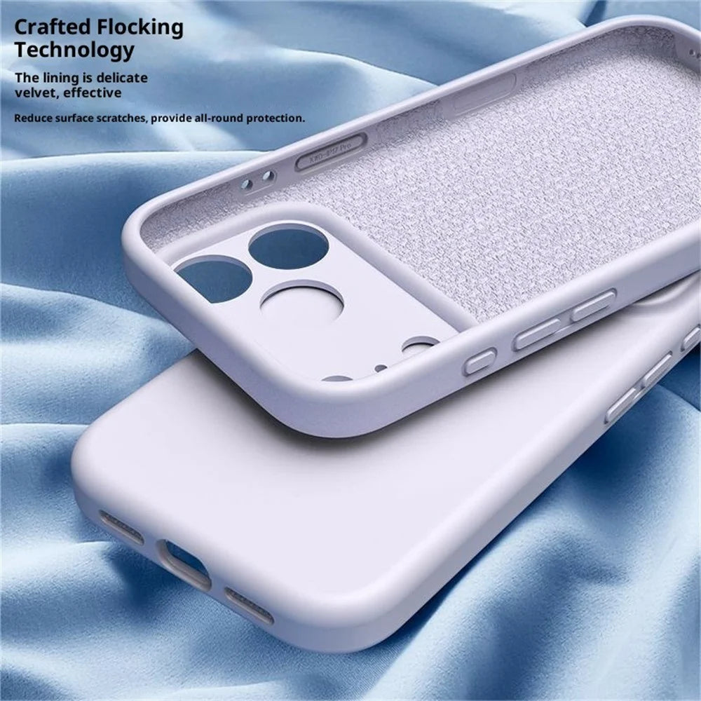 For iPhone 18 Pro / 17 Pro Case Compatible with MagSafe Precise Cutouts PC + Liquid Silicone Phone Cover - Purple - 6