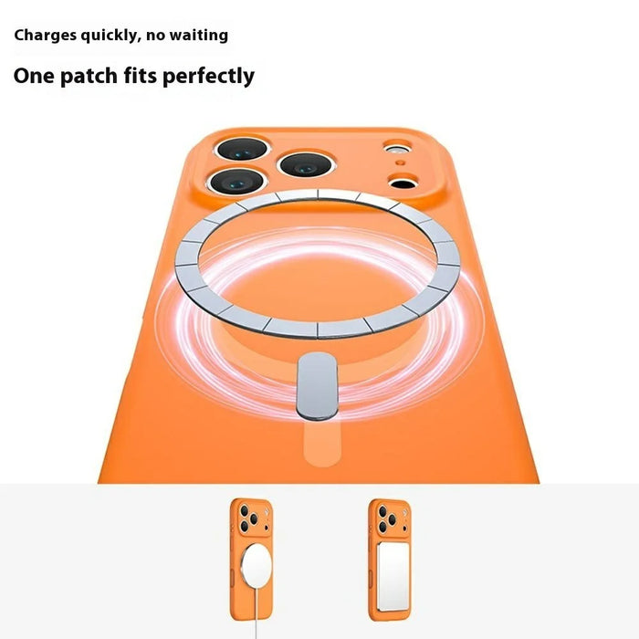 For iPhone 18 Pro Max / 17 Pro Max Magnetic Case Precision Fit PC + Liquid Silicone Protective Phone Cover - Blue - 3