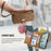 For OnePlus Turbo 6X Pro 5G Case Floral Leaf Pattern Multi Card Slots Zipper Leather Phone Cover with Wrist Strap - Brown - 7