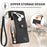 For OnePlus Turbo 6X Pro 5G Case RFID Blocking Zipper Pocket Leather Wallet Phone Cover with Strap - Black - 7
