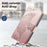 For OnePlus Turbo 6X Pro 5G Case with Strap Butterfly Pattern PU Leather Wallet Phone Cover - Rose Gold - 5