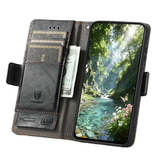 CASENEO For OnePlus Turbo 6X Pro 5G Case PU Leather Stand Wallet Phone Cover with RFID Blocking - Black - 2