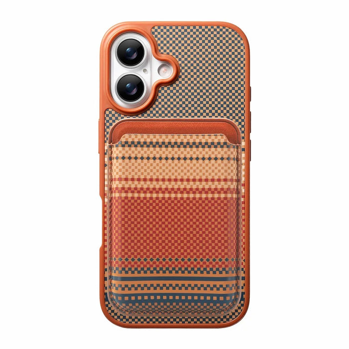 For iPhone 17 Magnetic Case Detachable Card Holder PU Leather + PC + TPU Shockproof Cover - Brown - 2