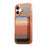 For iPhone 17 Magnetic Case Detachable Card Holder PU Leather + PC + TPU Shockproof Cover - Brown - 3