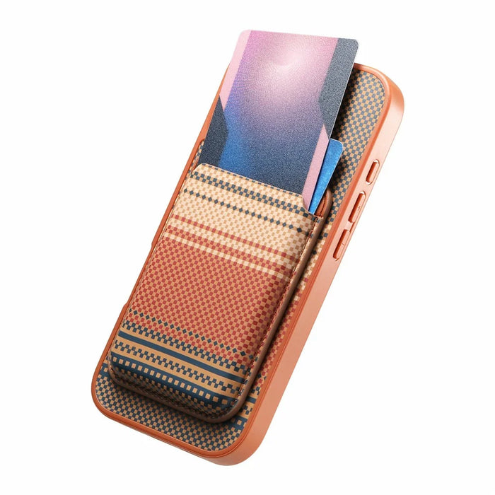 For iPhone 17 Magnetic Case Detachable Card Holder PU Leather + PC + TPU Shockproof Cover - Brown - 4