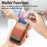 For iPhone 17 Magnetic Case Detachable Card Holder PU Leather + PC + TPU Shockproof Cover - Brown - 7
