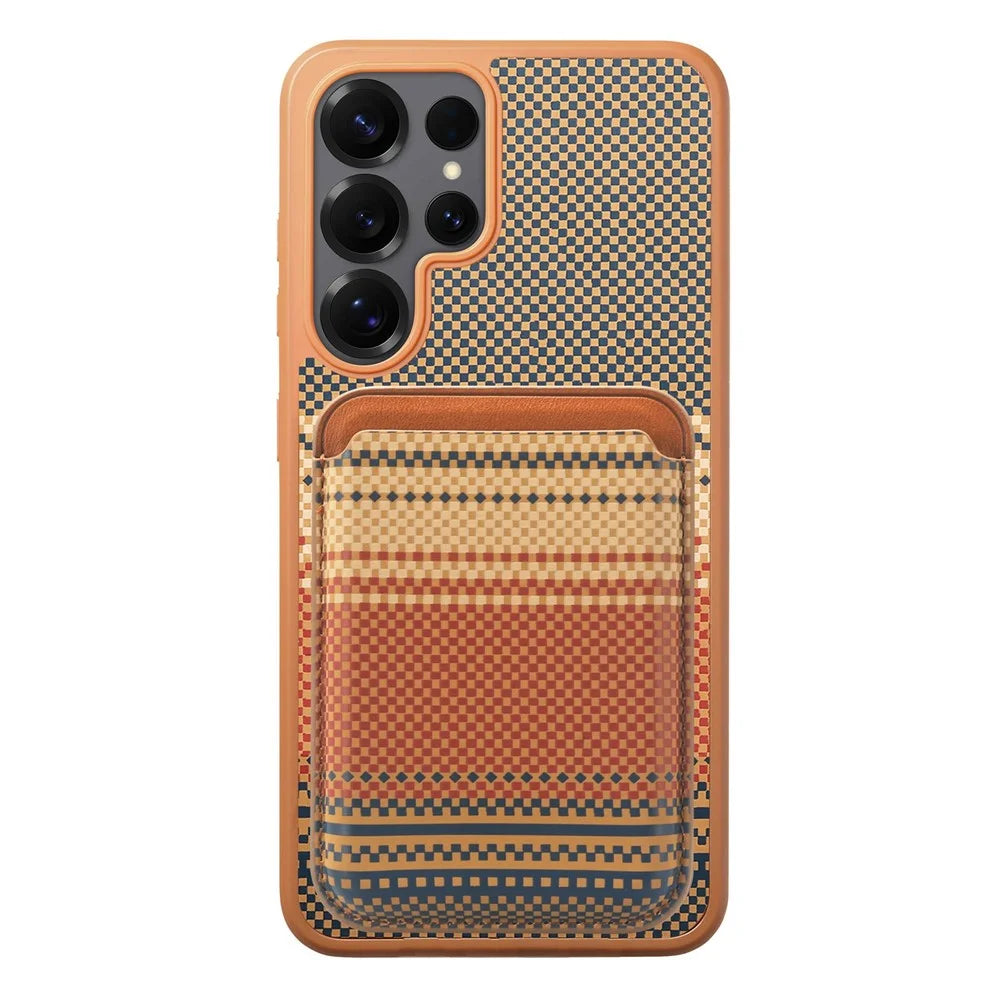 For Samsung Galaxy S26 Ultra Magnetic Case Detachable Card Holder PU Leather + PC + TPU Shockproof Cover - Brown - 2