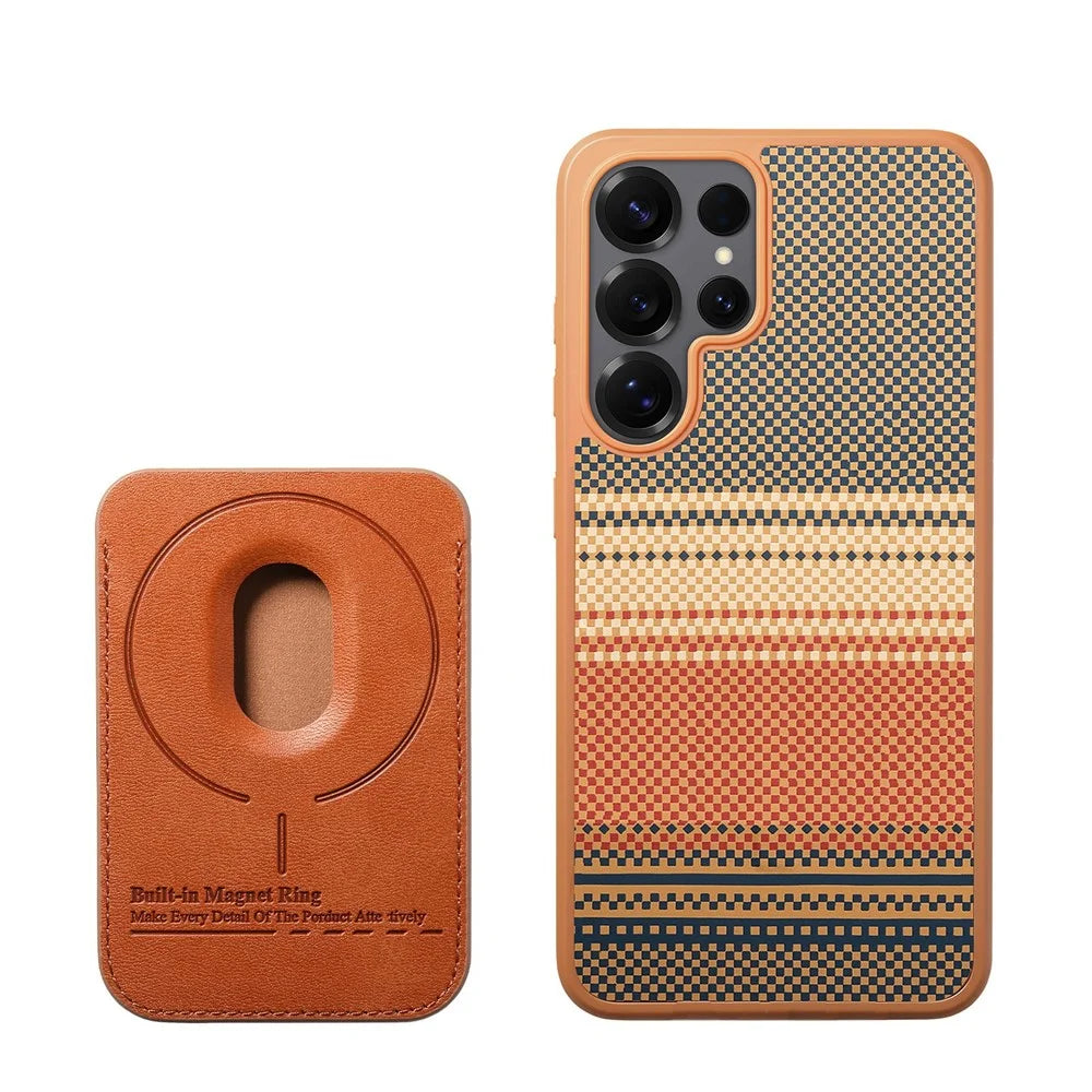 For Samsung Galaxy S26 Ultra Magnetic Case Detachable Card Holder PU Leather + PC + TPU Shockproof Cover - Brown - 5