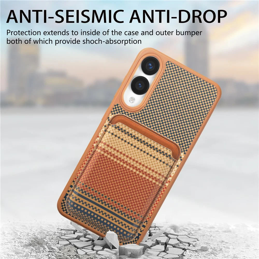 For Samsung Galaxy S25 Edge Magnetic Case Detachable Card Holder PU Leather + PC + TPU Shockproof Cover - Brown - 6