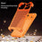 For iPhone 17 Pro Max Metal Case Perforated Heat Dissipation Shockproof Aluminum Alloy Frameless Phone Cover - Orange - 2
