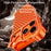 For iPhone 17 Pro Max Metal Case Perforated Heat Dissipation Shockproof Aluminum Alloy Frameless Phone Cover - Orange - 3