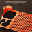 For iPhone 17 Pro Max Metal Case Perforated Heat Dissipation Shockproof Aluminum Alloy Frameless Phone Cover - Orange - 5