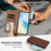 For Samsung Galaxy S26 Case Wallet Flip Stand PU Leather Phone Cover with Wrist Strap - Brown - 7