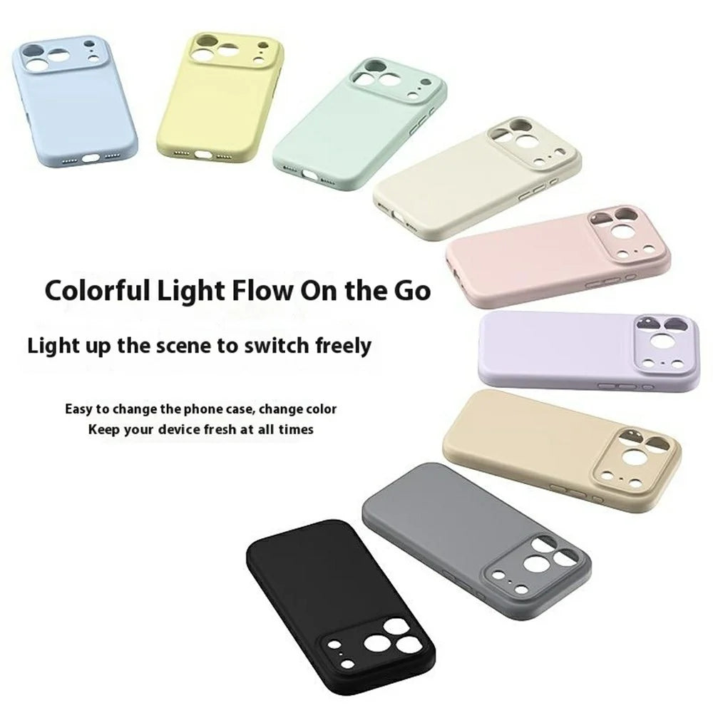 For iPhone 18 Pro / 17 Pro Case Precision Fit PC + Liquid Silicone Protective Phone Cover with Microfiber Lining - Yellow - 6