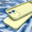 For iPhone 18 Pro Max / 17 Pro Max Case Precision Fit PC + Liquid Silicone Protective Phone Cover with Microfiber Lining - Yellow - 3