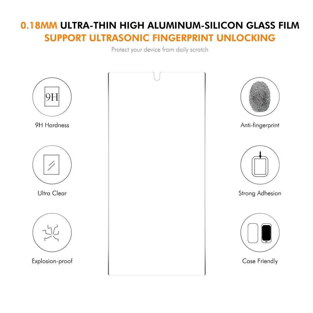 ENKAY HAT PRINCE for Samsung Galaxy S26 Ultra Magnetic Case Clear TPU Phone Cover with High Aluminium-silicon Glass Screen Protector (Fingerprint Unlock) - Purple - 5