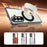 For Samsung Galaxy Z Fold8 Ultra Case Magnetic Rotating Kickstand Clear PC Phone Cover - Black - 2