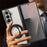 For Samsung Galaxy Z Fold8 Ultra Case Magnetic Rotating Kickstand Clear PC Phone Cover - Black - 6