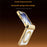 For Samsung Galaxy Z Flip8 Case Magnetic Rotating Kickstand Clear PC Phone Cover - Gold - 4