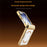 For Samsung Galaxy Z Flip8 Magnetic Case Electroplating CD Vein PC Phone Cover - Gold - 5