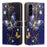 For Samsung Galaxy A37 5G Case Pattern Printed Wallet Flip Stand PU Leather Phone Cover with Wrist Strap - Big Butterfly - 1