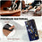 For Samsung Galaxy A37 5G Case Pattern Printed Wallet Flip Stand PU Leather Phone Cover with Wrist Strap - Big Butterfly - 6