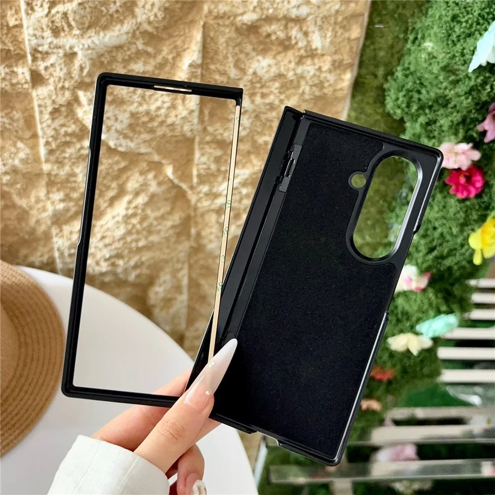 For Samsung Galaxy Z Fold8 Ultra Magnetic Case Lychee Grain Leather + PC Hinge Protection Phone Cover - Green - 4