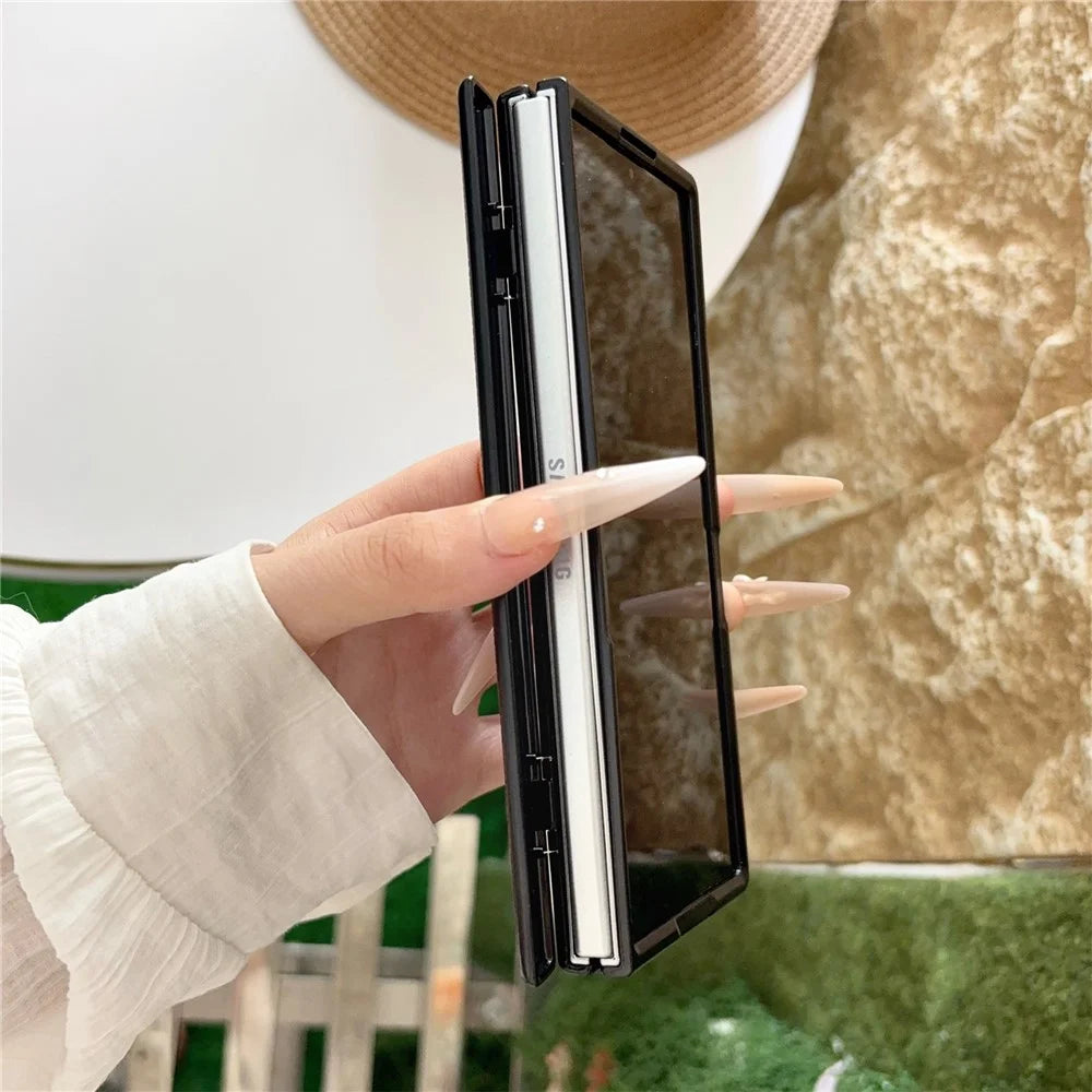 For Samsung Galaxy Z Fold8 Ultra Magnetic Case Lychee Grain Leather + PC Hinge Protection Phone Cover - Green - 5