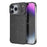 For iPhone 18 Pro Max / 17 Pro Max Magnetic Case Lens Frame Kickstand Matte PC Frameless Phone Cover - Black - 1