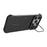 For iPhone 18 Pro Max / 17 Pro Max Magnetic Case Lens Frame Kickstand Matte PC Frameless Phone Cover - Black - 2
