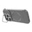 For iPhone 13 Pro Max Magnetic Case Lens Frame Kickstand Matte PC Frameless Phone Cover - Grey - 2