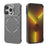 For iPhone 13 Pro Max Magnetic Case Lens Frame Kickstand Matte PC Frameless Phone Cover - Grey - 4