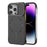 For iPhone 14 Pro Magnetic Case Lens Frame Kickstand Matte PC Frameless Phone Cover - Black - 1