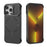 For iPhone 14 Pro Magnetic Case Lens Frame Kickstand Matte PC Frameless Phone Cover - Black - 4