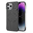 For iPhone 15 Pro Max Magnetic Case Lens Frame Kickstand Matte PC Frameless Phone Cover - Black - 1