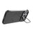 For iPhone 15 Pro Max Magnetic Case Lens Frame Kickstand Matte PC Frameless Phone Cover - Black - 2