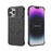 For iPhone 15 Pro Max Magnetic Case Lens Frame Kickstand Matte PC Frameless Phone Cover - Black - 4