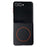 For Samsung Galaxy Z Flip8 Magnetic Case Leather + PC Phone Cover - Black - 1