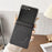 For Samsung Galaxy Z Flip8 Phone Magnetic Case Leather + PC Protective Cover - Black - 2