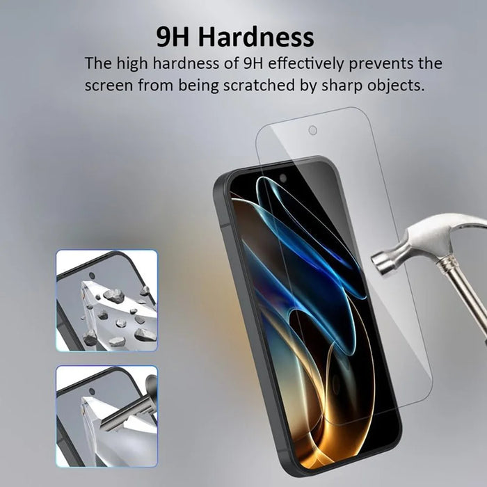 2Pcs For Google Pixel 11 Pro XL HD Clear Screen Protector Anti-Explosion 2.5D Arc Edge Tempered Glass Screen Film - 5