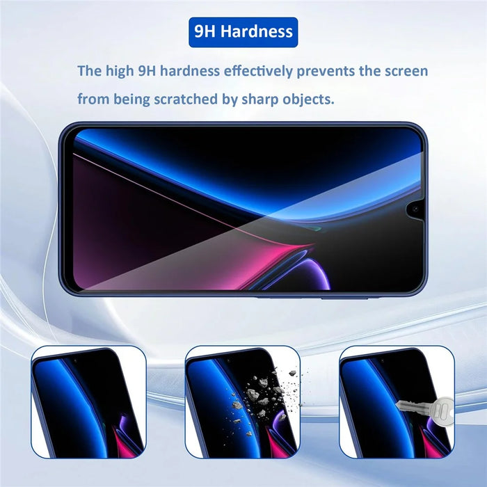 2Pcs For Samsung Galaxy A56 5G HD Clear Screen Protector Anti-Explosion 2.5D Arc Edge Tempered Glass Screen Film - 4