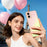 SINGIUZOO For Samsung Galaxy A06 4G Case Electroplated AG Matte Gradient Color PC + TPU Phone Cover - Pink - 7