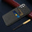 For Samsung Galaxy S26 FE Case Cloth + Hard PC Phone Cover with Dual Card Slots - Black - 5