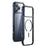 For iPhone 17 Pro Max Case Compatible with MagSafe Aluminum Alloy + TPU + PC Ultra Thin Clear Phone Cover - Blue - 1