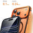 For iPhone 17 Pro Magnetic Case Alloy + TPU + PC Clear Ultra-Thin Phone Cover - Orange - 3