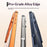 For iPhone 17 Pro Magnetic Case Alloy + TPU + PC Clear Ultra-Thin Phone Cover - Orange - 7