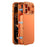 For iPhone 17 Pro Max Case Magnetic 2 in 1 Matte Acrylic + Aluminum Alloy Shockproof Phone Cover - Orange - 1