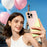SINGIUZOO For iPhone 16 Pro Max Case Electroplated AG Matte Gradient Color PC + TPU Phone Cover - Pink - 7