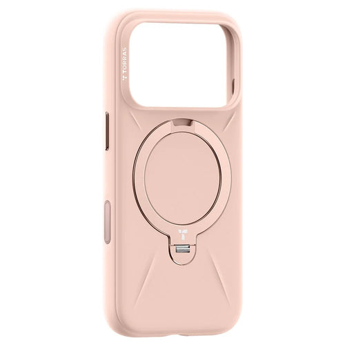 TORRAS Ostand Q3 Silicone Series for iPhone 18 Pro / 17 Pro Magnetic Case Kickstand Liquid Silicone + PC Phone Cover - Pink - 1