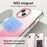 For iPhone 14 Magnetic Case Gradient TPU + PET + PC IMD Shockproof Phone Cover - Green - Pink - 5